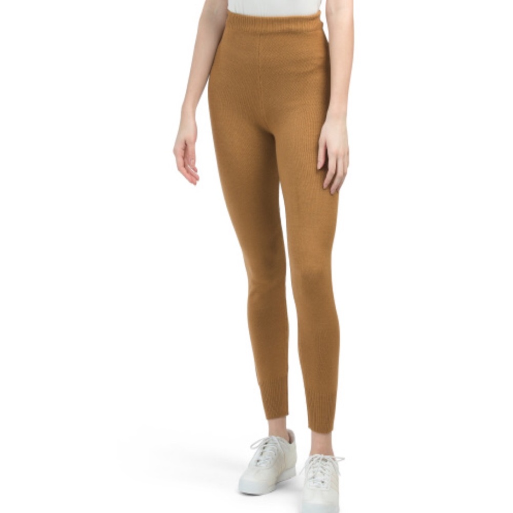 NEW Brown Hike it Joggers High-Rise Knit Leggings